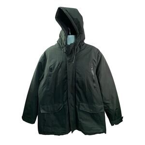 Marc New York Marc Andrews Quilted Lining Hooded Black Jacket Size XXL